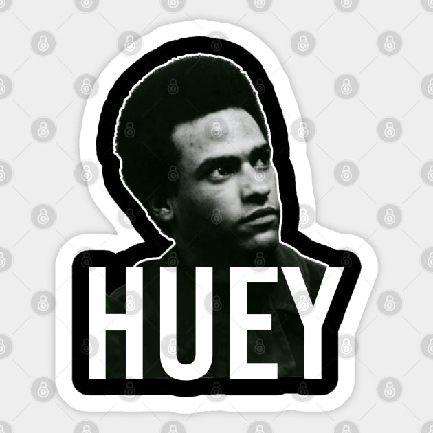 Huey Newton, Huey P. Newton Sticker by UrbanLifeApparel